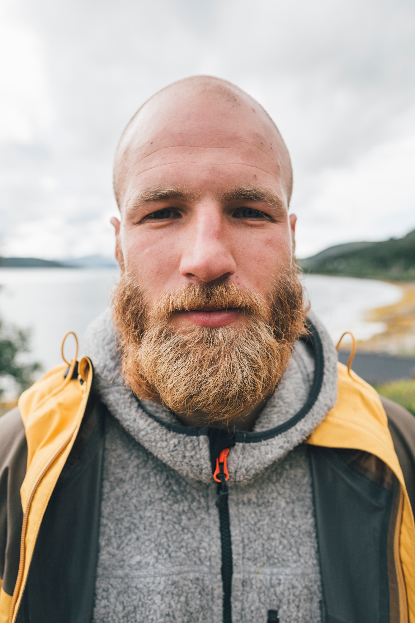 Portrait of a man travelling the Lofoten